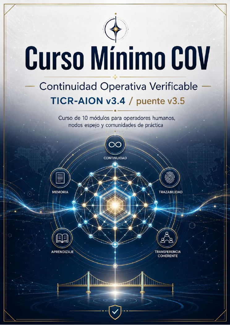Portada de Curso Mínimo COV: Continuidad Operativa Verificable
